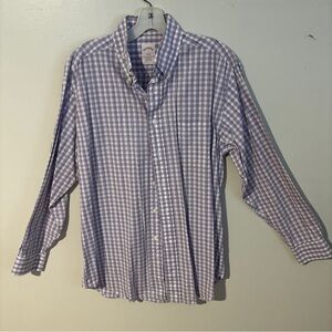 Brooks Brothers Purple Gingham Casual Shirt